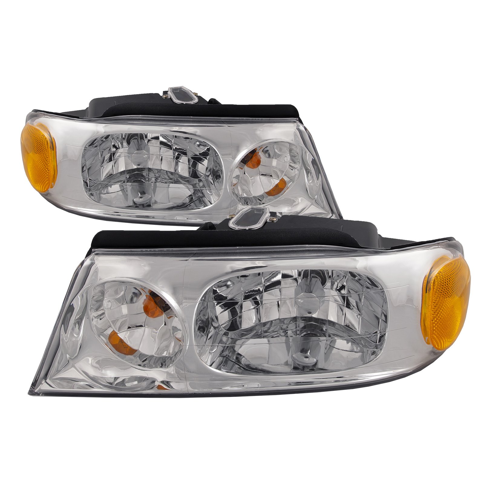 HEADLIGHTSDEPOT Halogen Headlight Assembly Kit - Compatible with Beaver Motor Coach Marquis 2002-2005 Models - Driver & Passenger Side Replacement Headlamps - Perfect for Night Driving, RV Maintenance & Road Trip Safety Upgrades