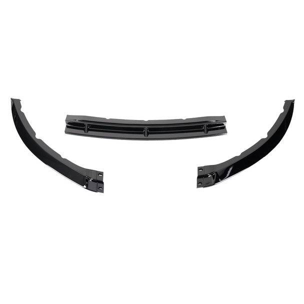 2013-2014 Ford Mustang V6/GT/Boss 302 Front Bumper Lip Splitter Kit - Glossy Black 3PC (Not Compatible with Shelby GT500) | Aggressive Styling Upgrade for Street & Show Car Enthusiasts