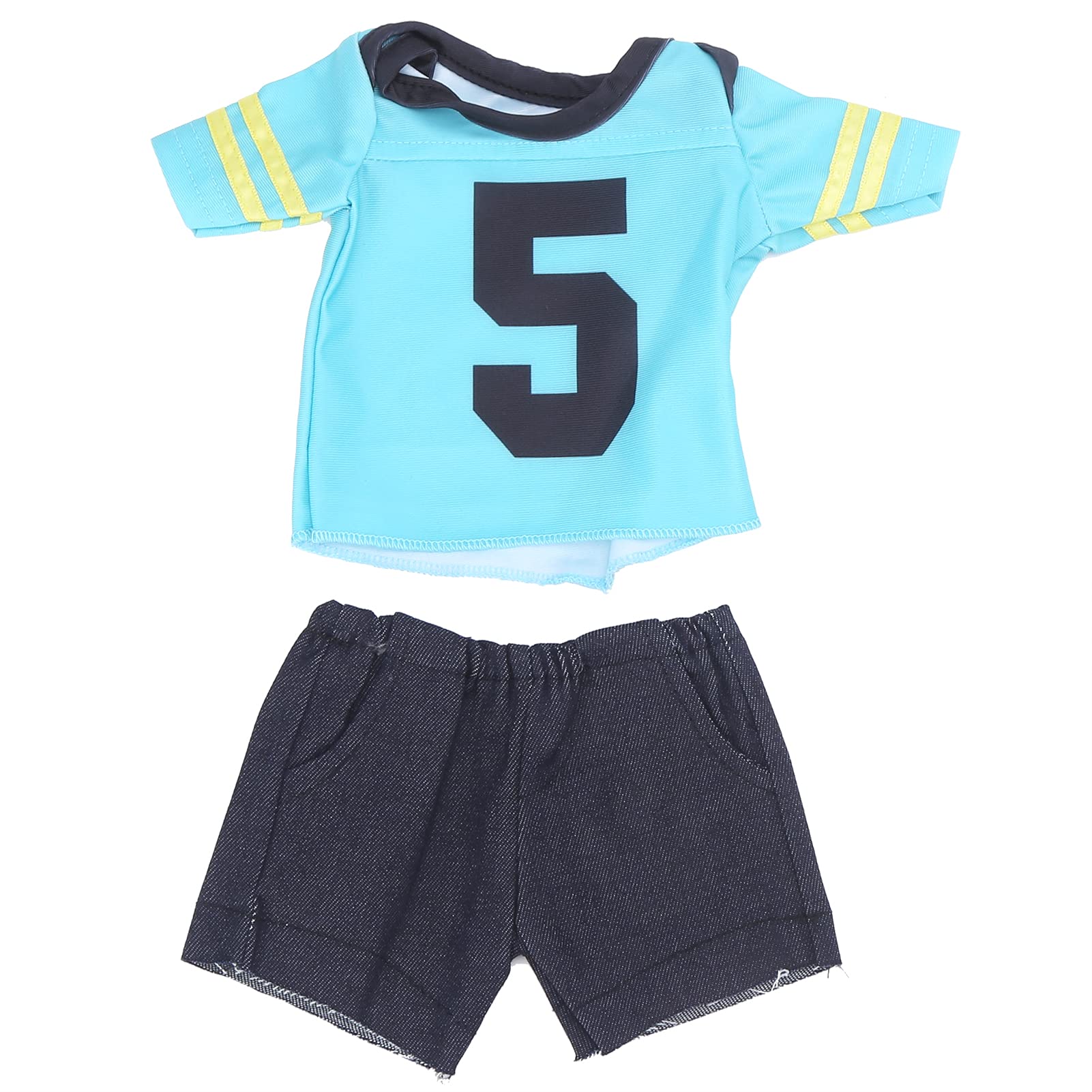 Reborn Baby Doll Clothes Set - 18Inch Fashion Outfit with T-Shirt & Shorts for Playtime