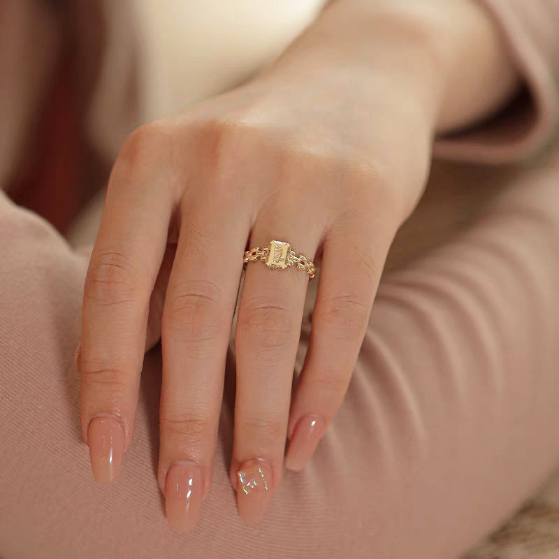 Solid Gold Footprint Ring - 14K Yellow Gold Handmade Jewelry for Women - Perfect for Gifts, Anniversaries & Special Occasions