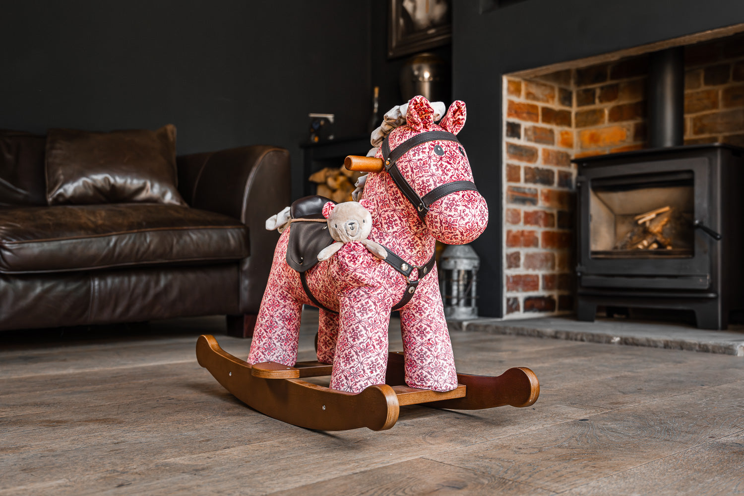 Cooper & Beau Classic Wooden Rocking Horse for Kids - Perfect Nursery Decor & Toddler Gift for Birthday or Christmas
