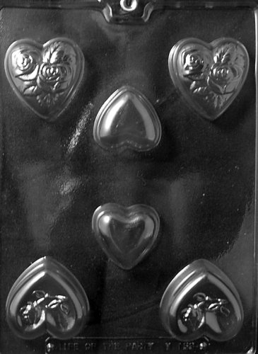 Valentine's Day Heart Chocolate Candy Mold - Assorted Shapes for DIY Candy Making, Baking, and Holiday Treats - Perfect for Valentine's Gifts, Party Favors, and Romantic Desserts