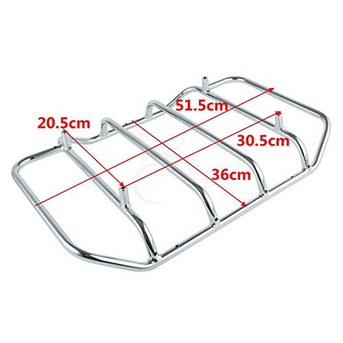 TCMT King Tour Pack Trunk Backrest Luggage Rack with Speakers for Harley Touring Models (2014-2023) - Perfect for Road King, Road Glide, Street Glide & Electra Glide | Durable Storage Solution for Long Rides & Road Trips