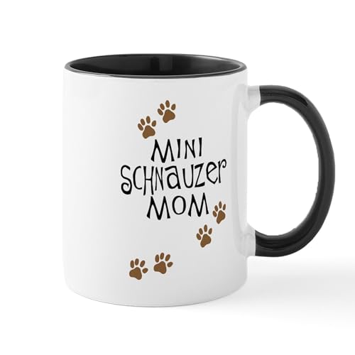 White/Black Inside - Mini Schnauzer Mom Mug