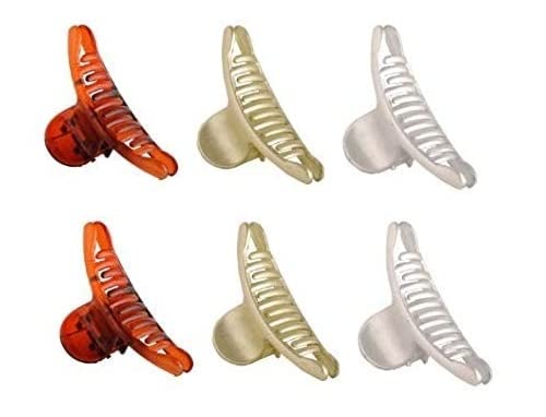 Stylish Medium Size Multicolor Hair Clips for Women & Girls - Pack of 6 Hair Accessories - Perfect for School, Work, Parties & Everyday Use (ASGST)