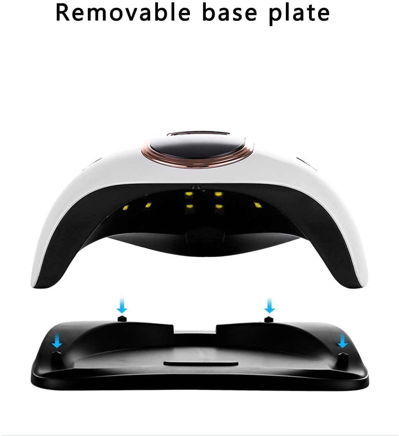 Professional 168W UV LED Nail Lamp with Auto Sensor - Fast Curing Gel Polish Dryer for Salon & Home Use, 4 Timer Settings, Portable Design for Fingernails & Toenails - Perfect for Manicures, Pedicures & Nail Art