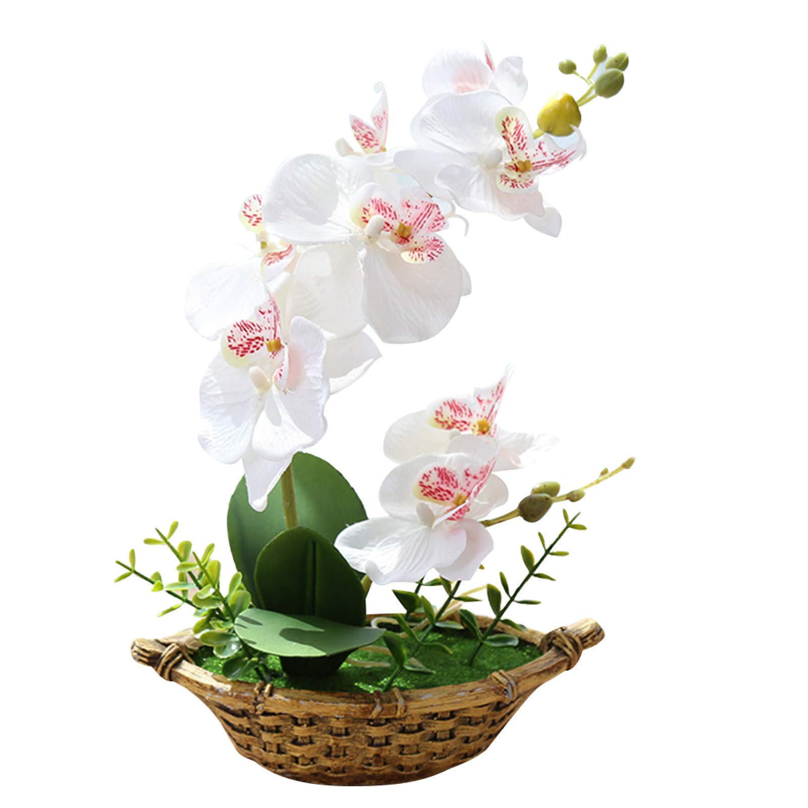 Artificial Butterfly Orchid Bonsai - Realistic Silk Flowers for Home Office Desk Decor, Wedding Centerpiece, DIY Garden Party Decoration | Perfect for Indoor Decor, Gift & Tabletop Display