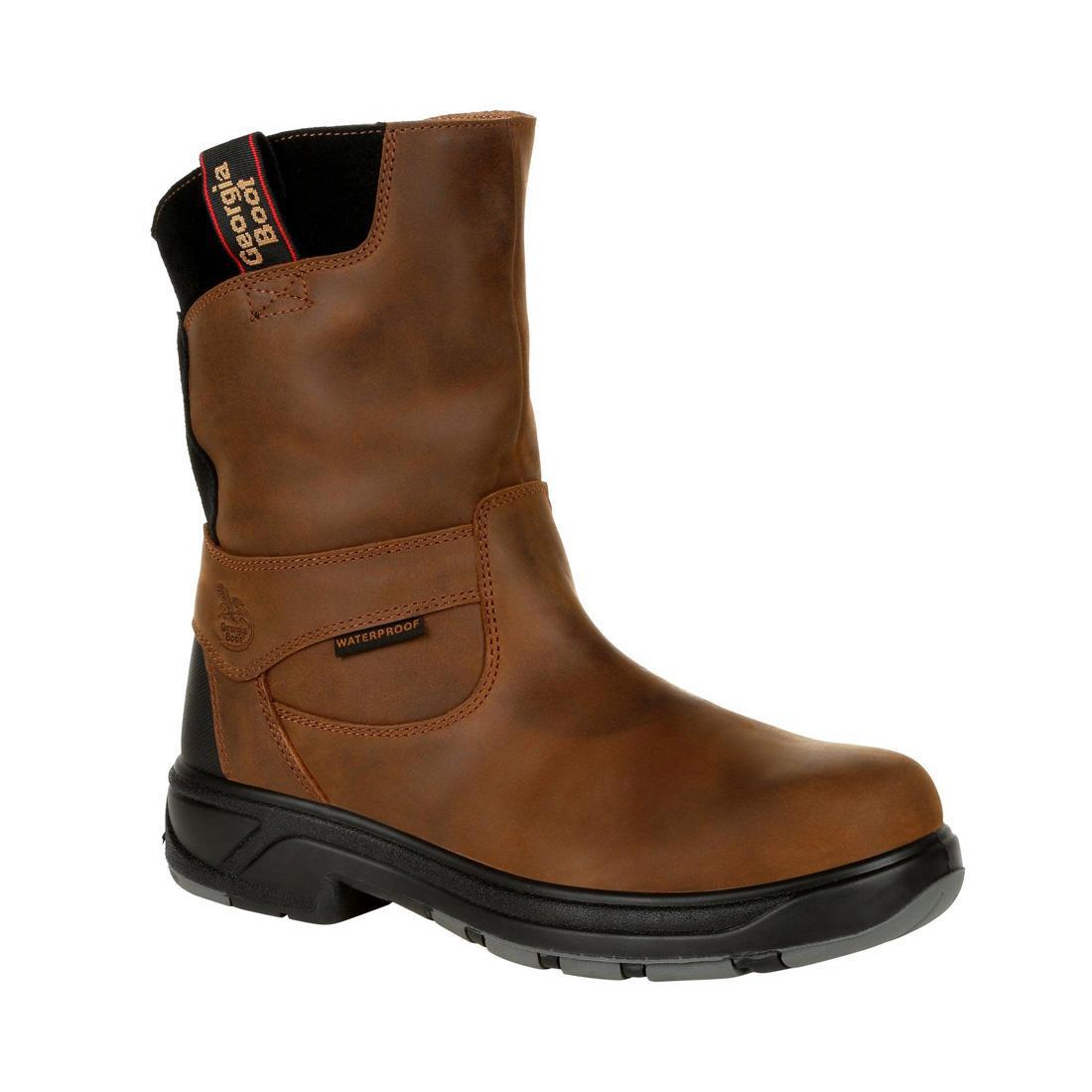 Georgia FLXpoint Waterproof Composite Toe Work Boots for Men - Safety Shoes for Construction, Warehouse & Outdoor Work - ASTM F2413-11 Certified