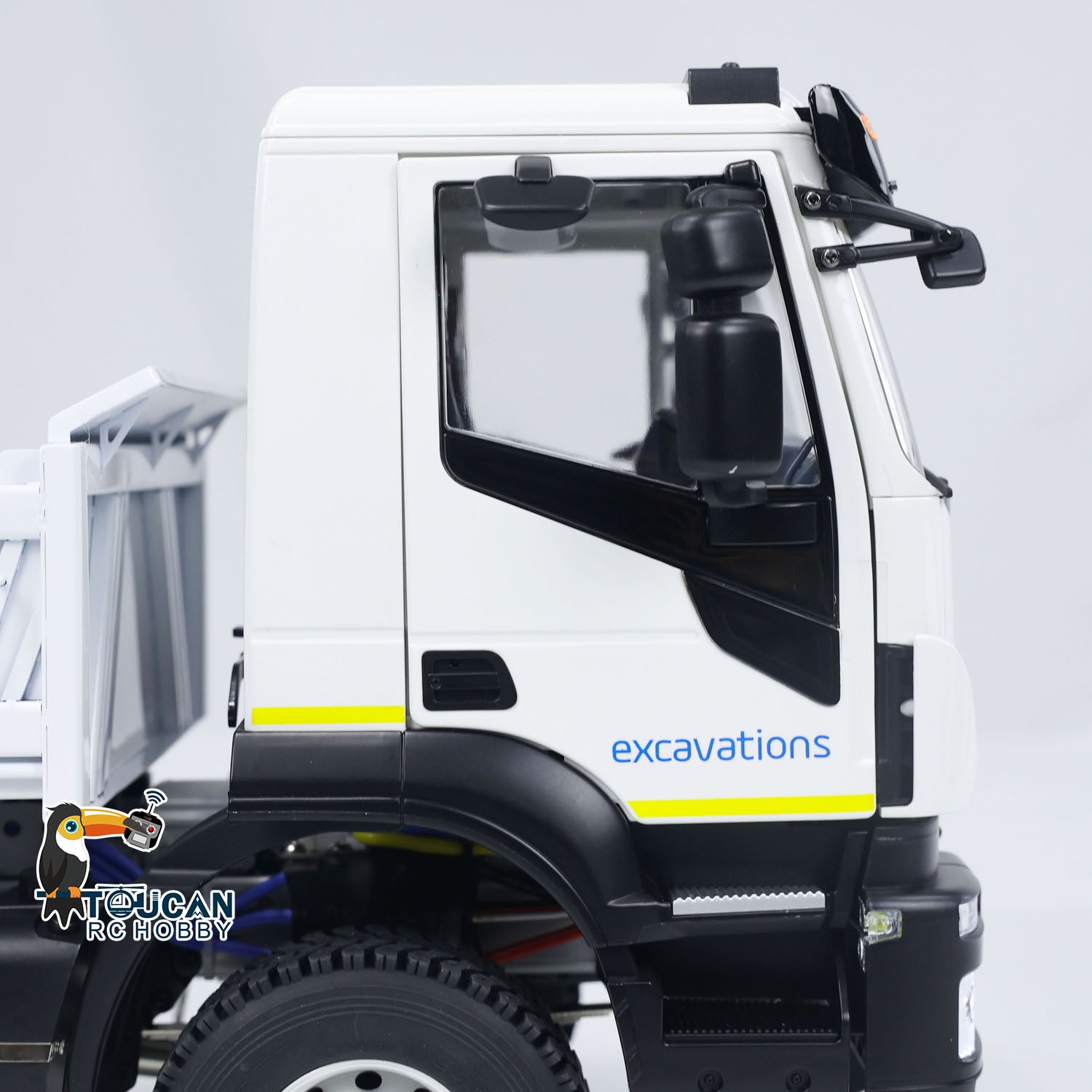 1/14 Scale 4x4 Metal RC Hydraulic Dumper Truck with Snow Blade - Remote Control Tipper Car with Realistic Sound, LED Lights, Pre-Assembled & Painted Body, ESC & Servo - Perfect for Construction Play, Snow Removal & Off-Road Adventure