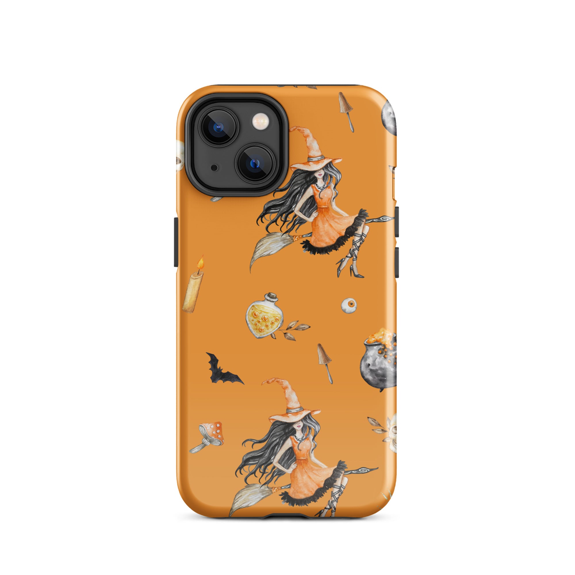 Premium Witch's Broomstick iPhone Case - Durable Protective Cover for iPhone 13/14/15 Pro Max - Perfect for Halloween, Cosplay & Witch-Themed Parties