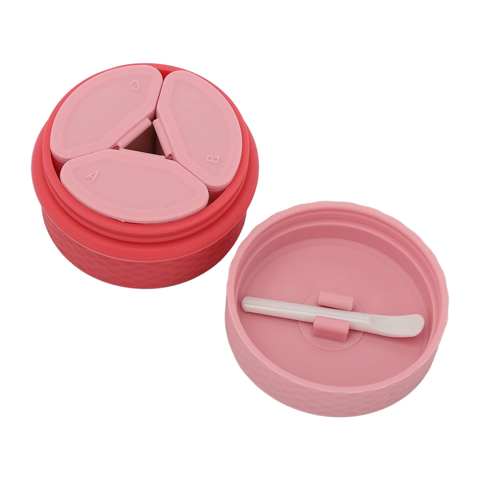Travel Silicone Makeup Containers Set - Leakproof Refillable Empty Cream Jars with Sealed Lids & Spoon | Portable Toiletry Organizers for Cosmetics, Skincare & Travel Essentials | Perfect for Airplane Carry-on, Gym Bag & Vacation Packing