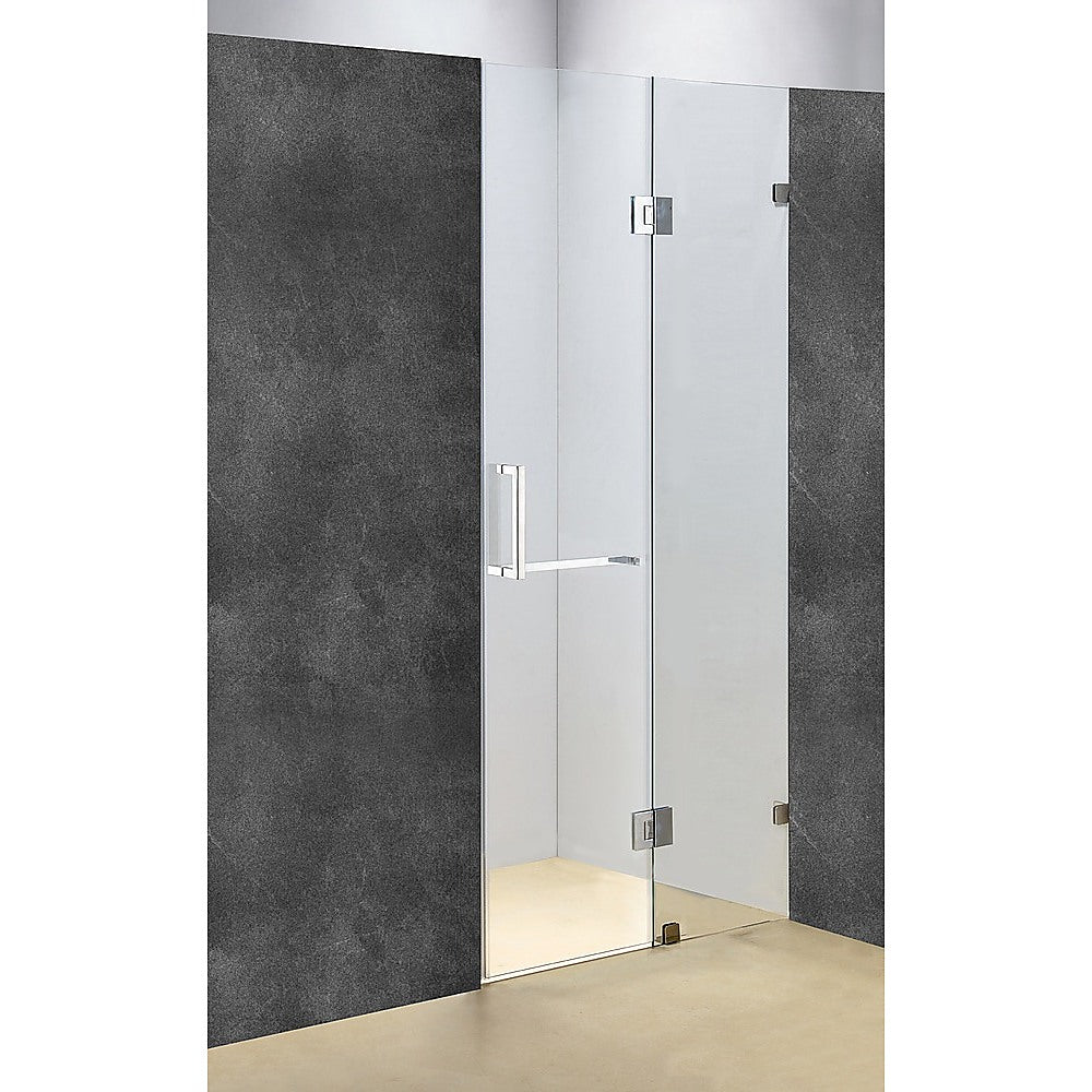 10mm Frameless Shower Screen 110x200cm - Della Francesca Wall-to-Wall Glass Enclosure for Modern Bathrooms | Sleek Waterproof Design for Spa-Like Shower Experience