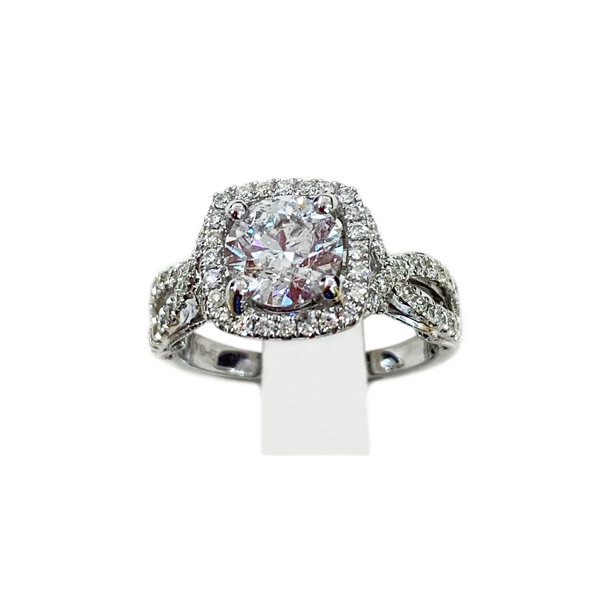 14K White Gold Diamond Ring for Women - Elegant Solitaire Engagement & Wedding Band - Perfect for Proposals, Anniversaries, and Special Occasions