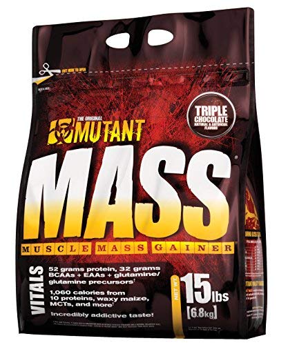 Mutant Mass Gainer Protein Powder - 6.8kg (15lbs) Cookies & Cream Flavor for Muscle Building & Weight Gain | Post-Workout Recovery Shake for Bodybuilders & Athletes