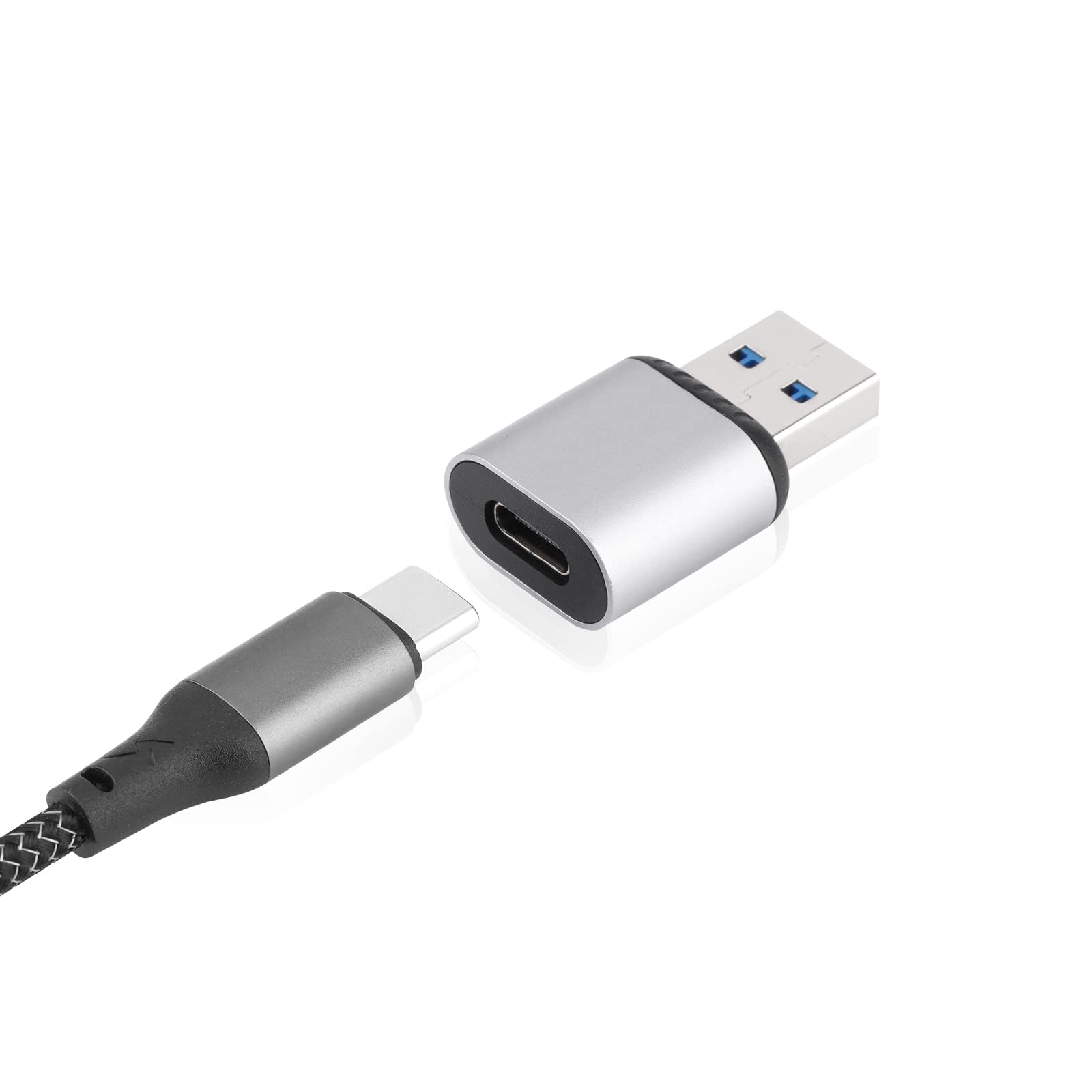 HOOLRZI USB 3.1 Type A to Type C Adapter - 10Gbps High-Speed Data Transfer & Fast Charging - Compatible with Laptop, Phone, Tablet - Perfect for Office, Travel, and Home Charging Stations