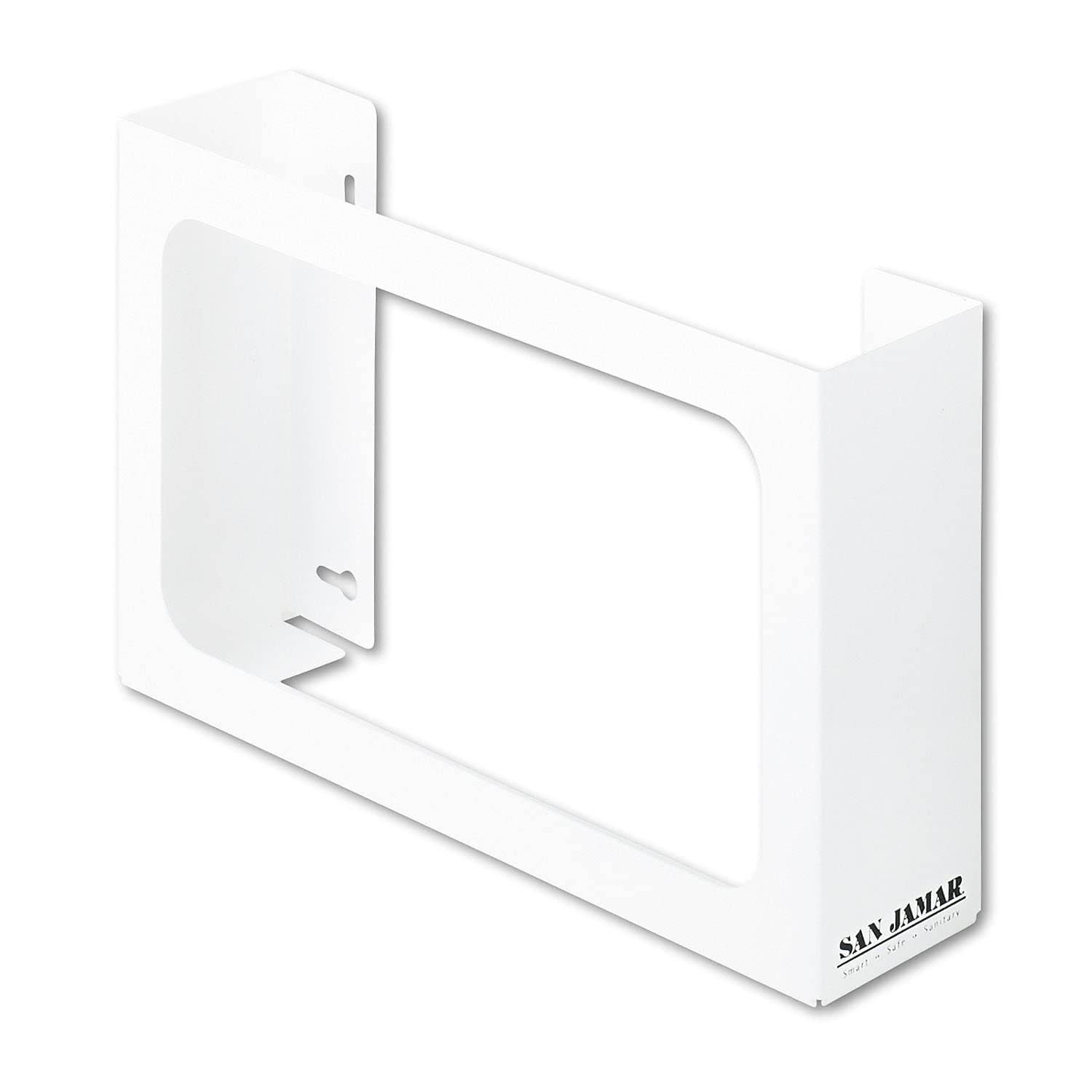 San Jamar G0804 White Enamel Disposable Glove Dispenser - 3-Pack (18