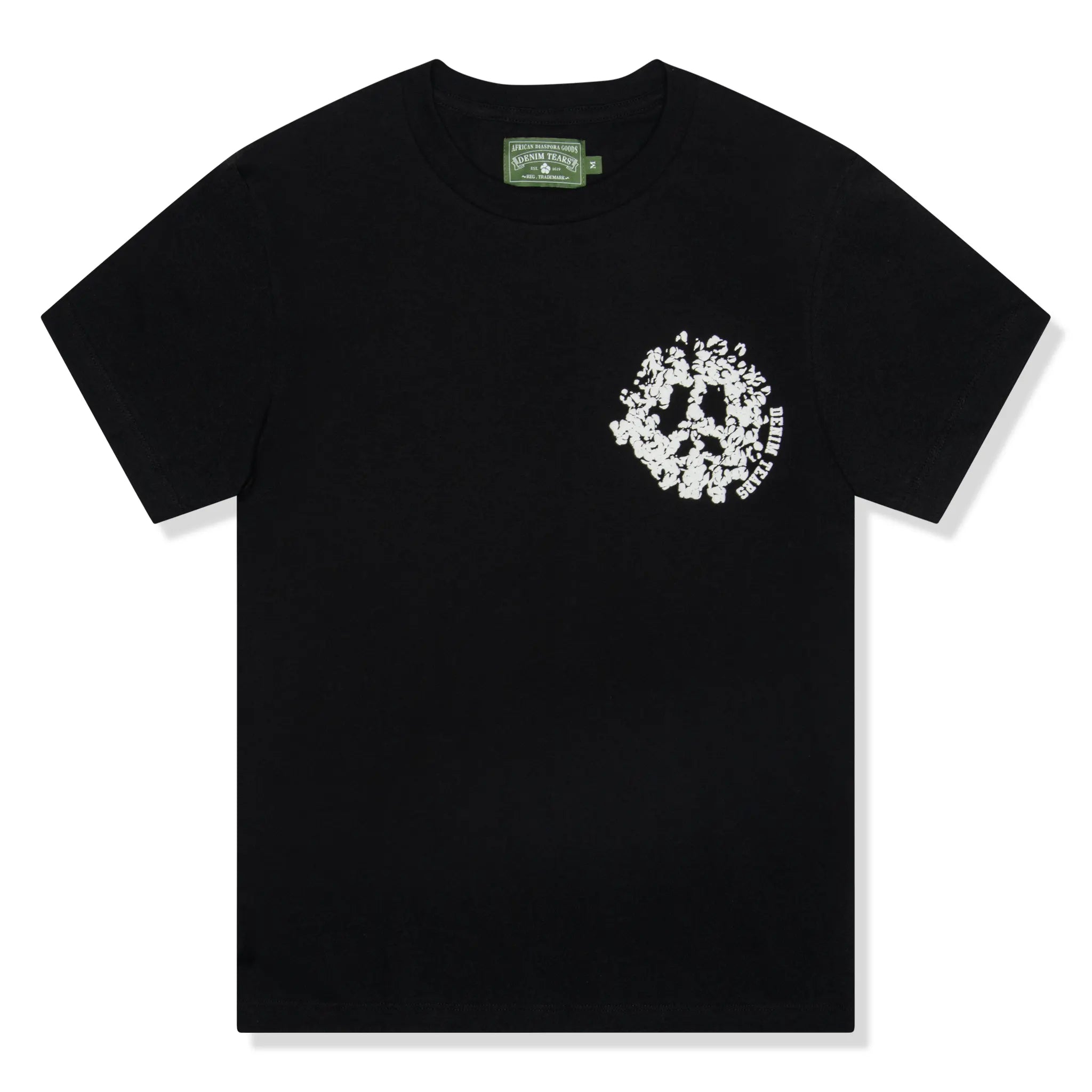 Denim Tears Denim University Black T-Shirt for Men - Vintage Cotton Tee for Casual Streetwear & Everyday Outfits