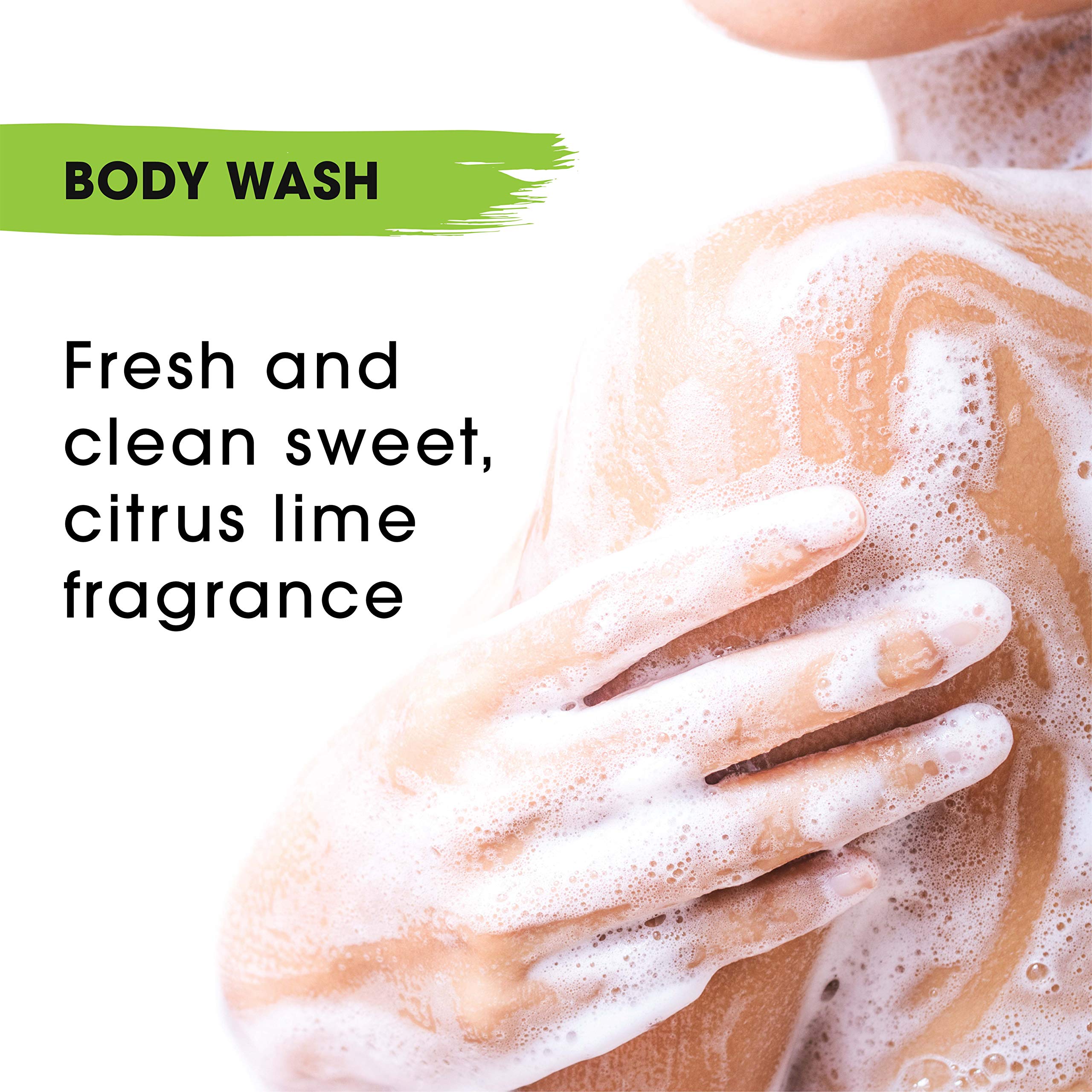 Premium Australian Caviar Lime Body Wash - Vitamin & Antioxidant Rich Superfruit Extracts, Vegan & Cruelty Free with Pump (11.5 oz) for Spa-Like Luxury at Home