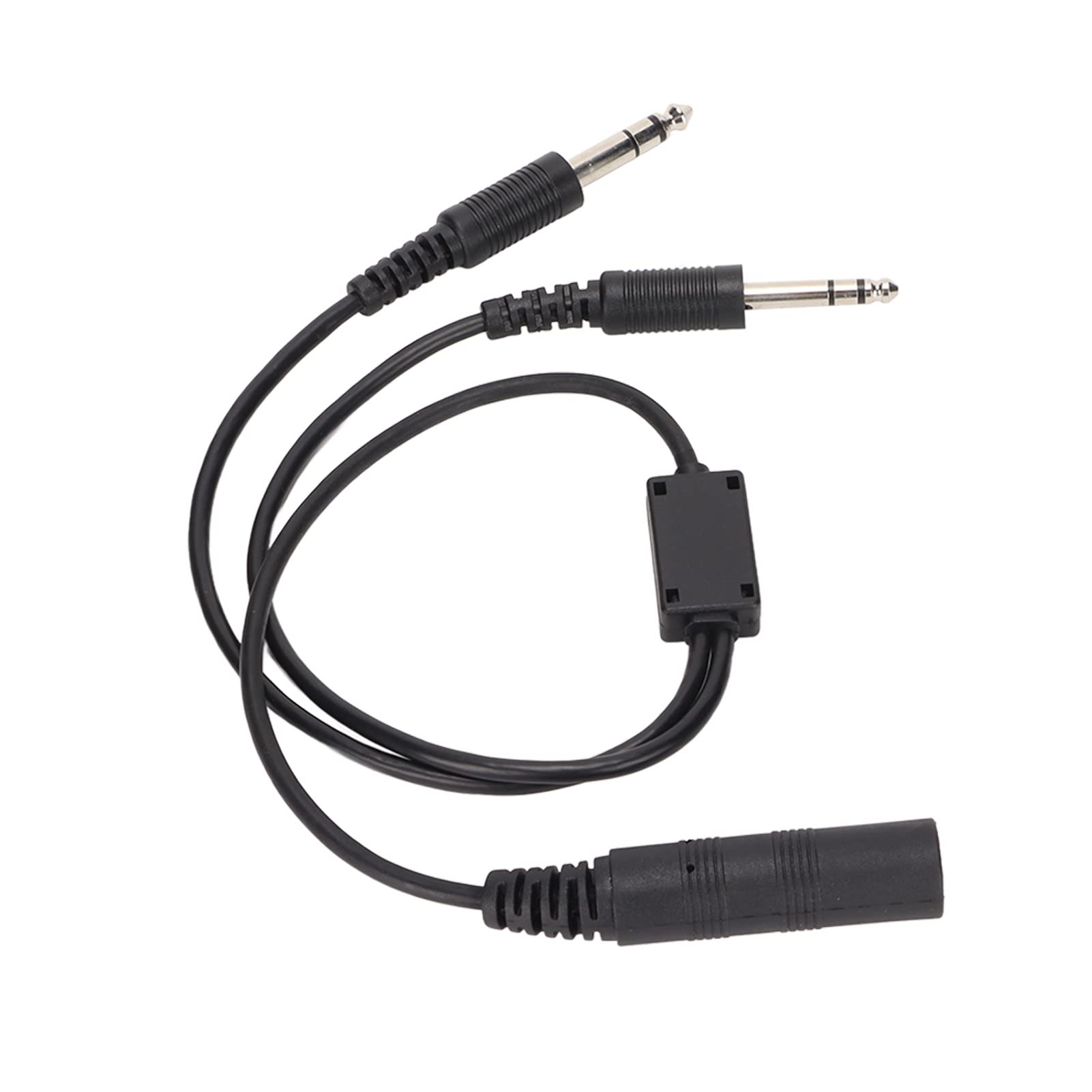 Aviation Headset Cable - Shielded Wire Adapter for Helicopter to GA Headsets, Dual Plug Compatible with PJ-055B - Perfect for Flight Training & Aircraft Communication