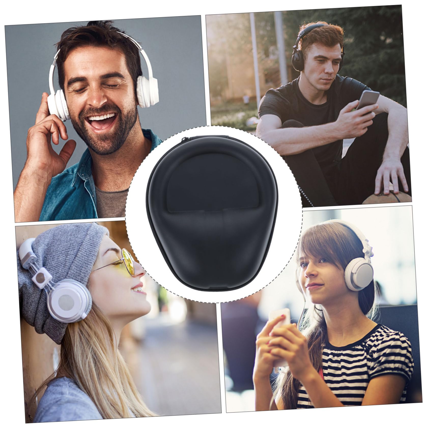 Mikikit Premium Zipper Storage Bags for Headphones & Earbuds - Durable Carrying Case with Zipper Closure - Perfect for Travel, Gym, Office & Daily Use