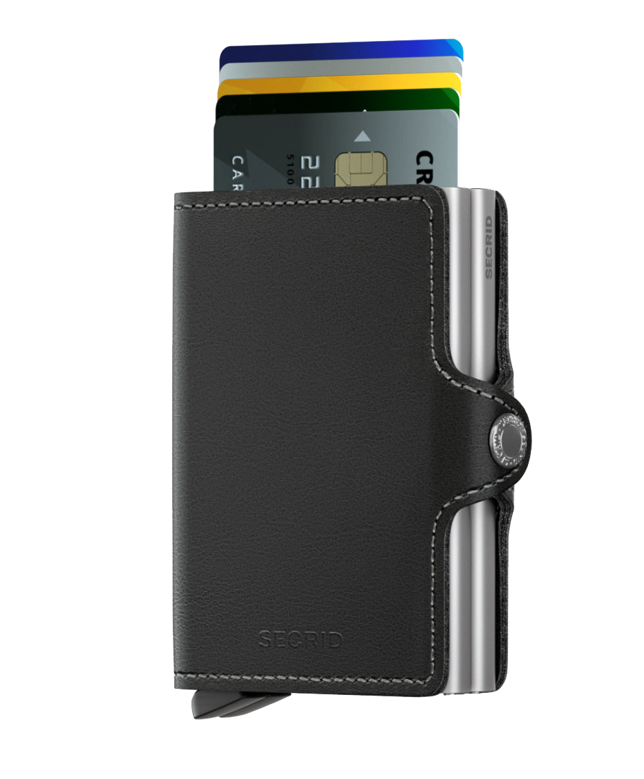 SECRID Twinwallet Original - RFID Blocking Slim Leather Wallet for Men & Women | Perfect for Travel, Business & Everyday Use