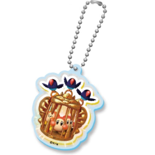 Kirby and The Forgotten Land Acrylic Keychain - 1 Inch Cute Video Game Collectible for Nintendo Fans | Perfect for Keyrings, Backpacks, and Gamer Gifts