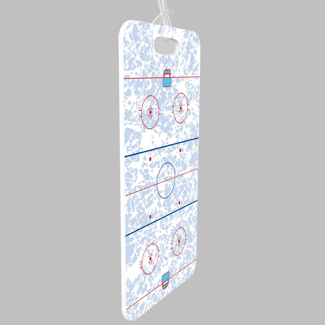 Custom Hockey Luggage Tag with Personalization - Durable Ice Rink Bag Tag for Hockey Players & Fans - Perfect for Travel, Gear Bags & Equipment Identification
