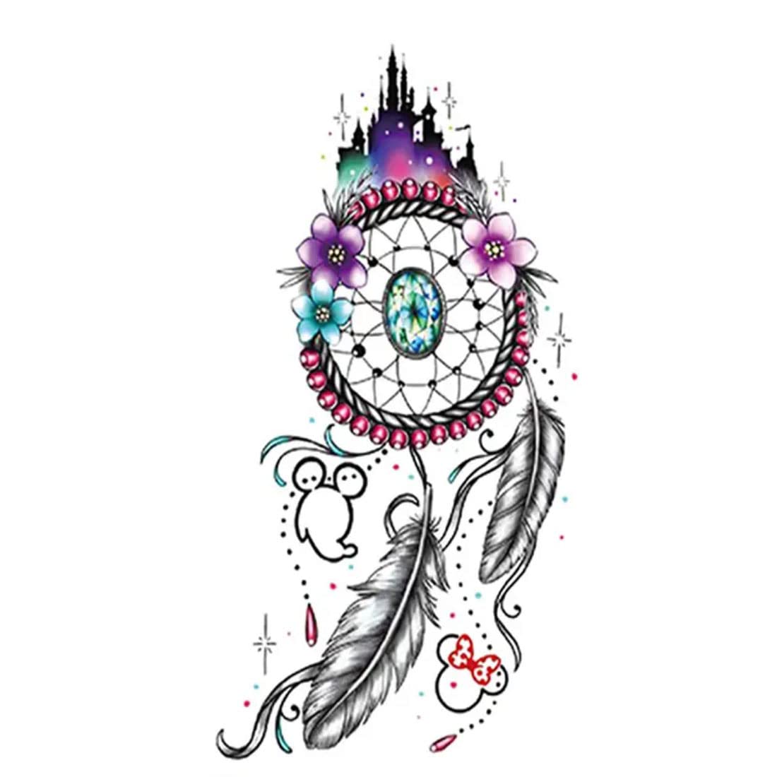 Dream Catcher Temporary Tattoos for Kids - Waterproof Body Art for Boys & Girls - Perfect for Parties, Halloween Costumes & Summer Fun