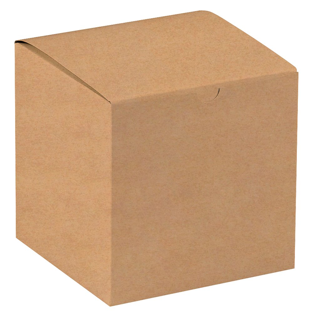 Aviditi 7x7x7 Inch Kraft Gift Boxes - Pack of 100 Easy Assembly Gift Boxes for Holidays, Birthdays & Special Occasions | Perfect for Party Favors, Wedding Decorations & Corporate Gifting