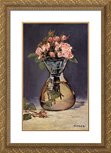 Gold Ornate Wood Frame with Double Matting