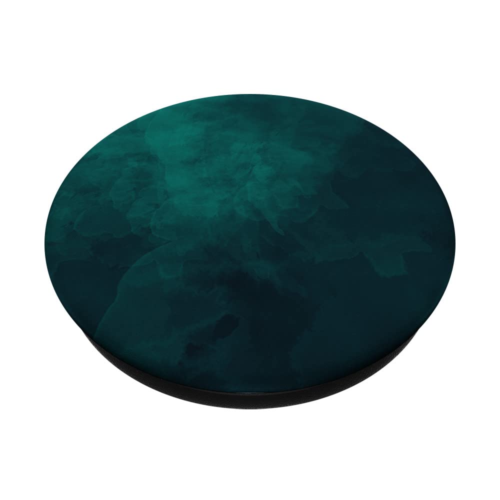 Emerald Green Abstract Watercolor Design PopSockets Adhesive PopGrip - Perfect for Phones, Tablets, and Laptops