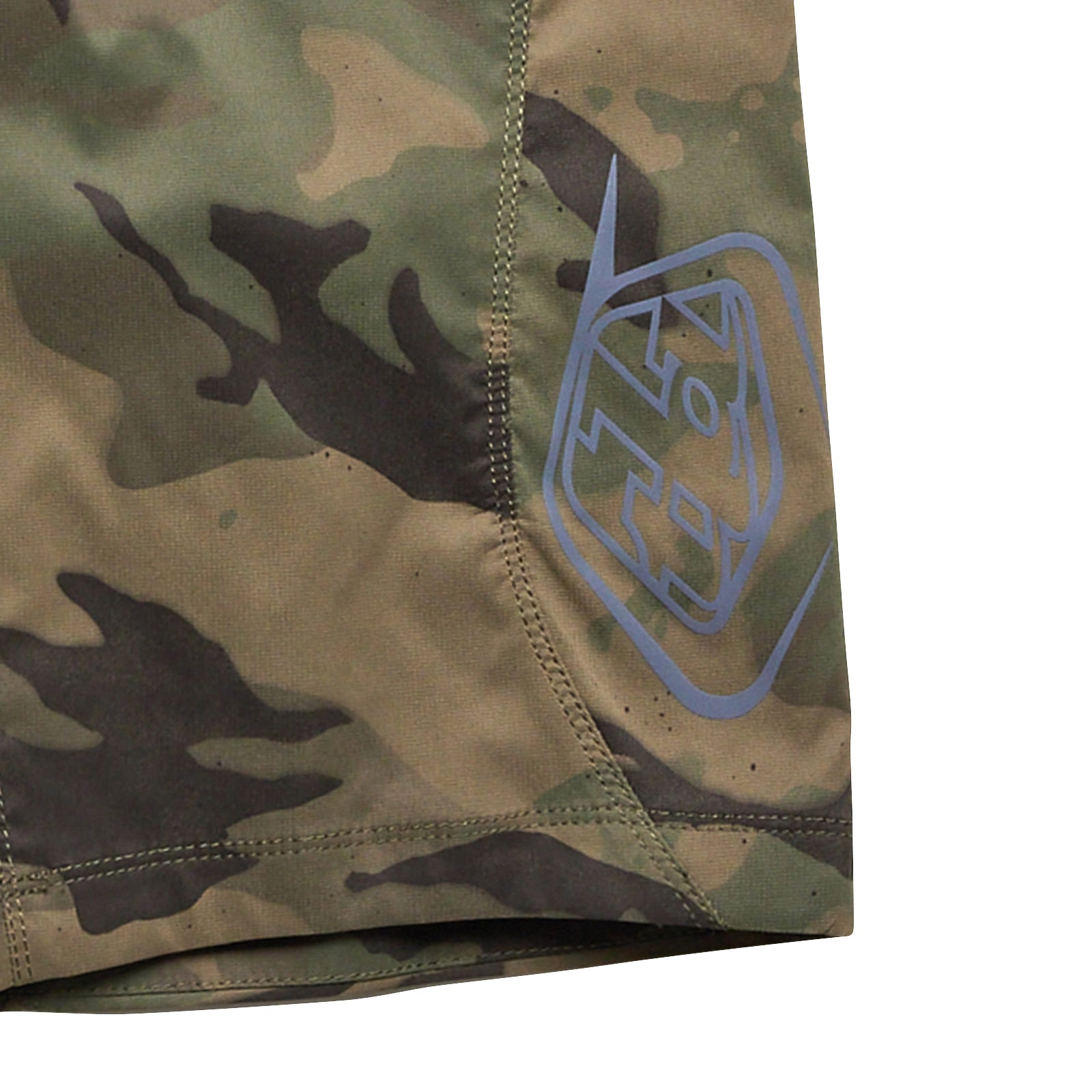 Youth Flowline No Liner Swim Shorts - Camo Army Print Quick-Dry Board Shorts for Surfing, Beach & Pool Activities
