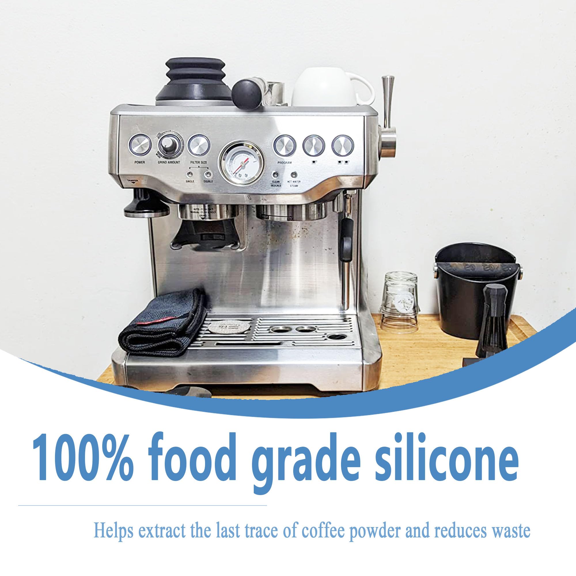 Premium Silicone Retention Bellow for Niche Zero & Niche Duo Coffee Grinders - Reusable Coffee Grinder Cleaning Tool (1-Pack) | Perfect for Home Baristas & Coffee Shops to Keep Grinders Dust-Free