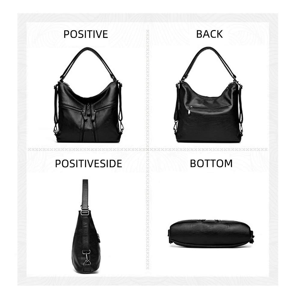 Stylish PU Leather Handbag for Women - Crossbody Shoulder Bag, Backpack & Tote Purse | Perfect for Work, Travel & Everyday Use