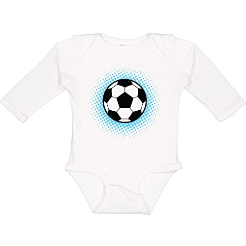Inktastic Soccer Player Gift - Long Sleeve Baby Bodysuit for Soccer Fans - Perfect for Game Day, Team Spirit & Fan Apparel