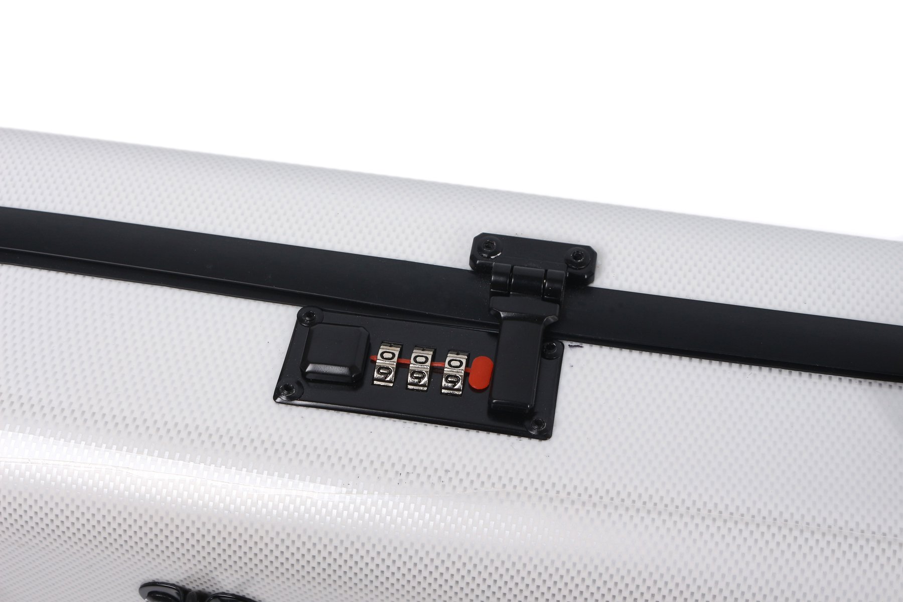 Yinfente Carbon Fiber Double Violin & Viola Case (4/4 Full Size 15-16 Inch Adjustable) - Protective Travel Storage for Violinists | Perfect for School, Orchestra & Professional Performances (White)