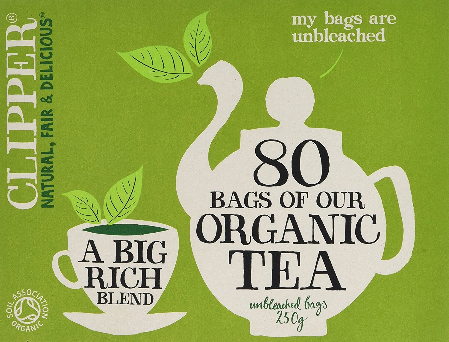 Organic Everyday Tea Bags (80 Count, Pack of 2) - Clipper Tea for Daily Wellness & Relaxation - Perfect for Home, Office & Travel Use
