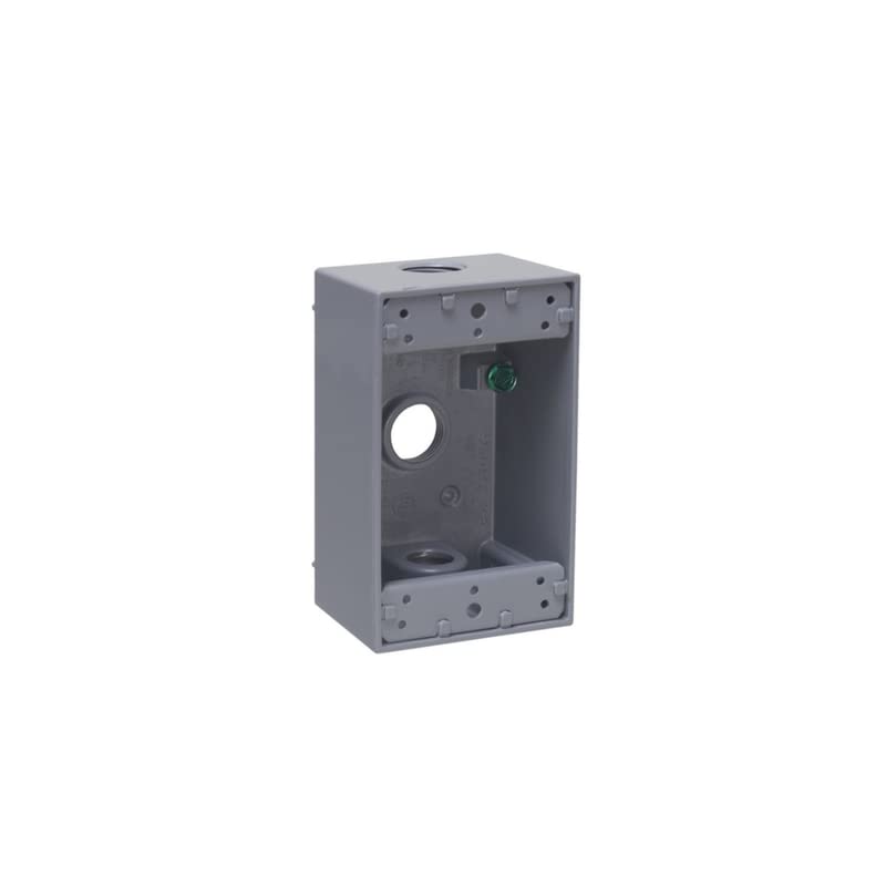 1-Gang Outdoor Electrical Outlet Box - Weatherproof & Durable for Patio, Garden & Backyard Use