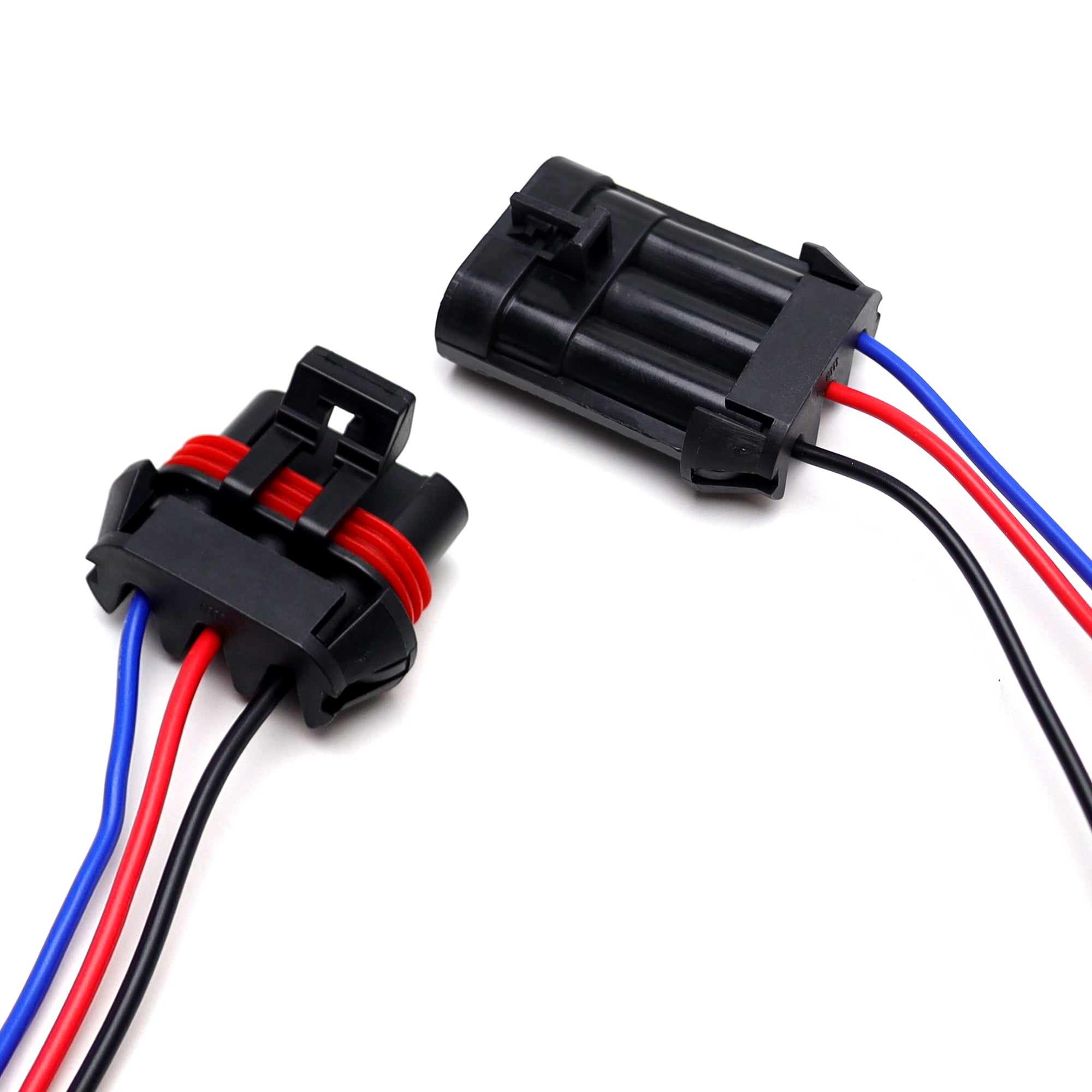 3 Pin Male/Female Electrical Connectors with 6 Wiring for Chevy C6 Corvette Cooling Fan Repair - Perfect for DIY Automotive Electrical Fixes & Cooling System Maintenance