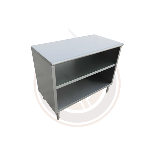 Omcan 15 x 72 x 36 Inch 18 Gauge Stainless Steel Commercial Dish Cabinet 38031 - Perfect for Restaurant Kitchen, Food Service, and Catering Storage