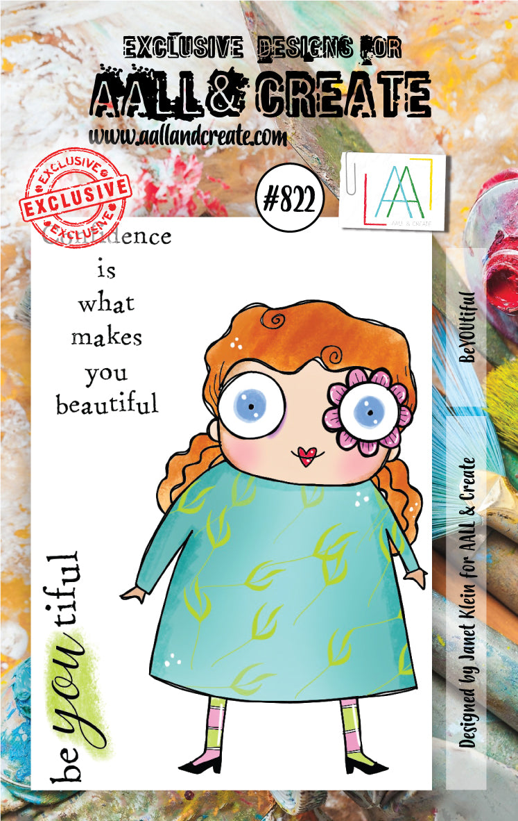 AALL and Create Stamp Set 822 BeYOUtiful - DIY Scrapbooking, Card Making & Paper Craft Stamps for Creative Projects