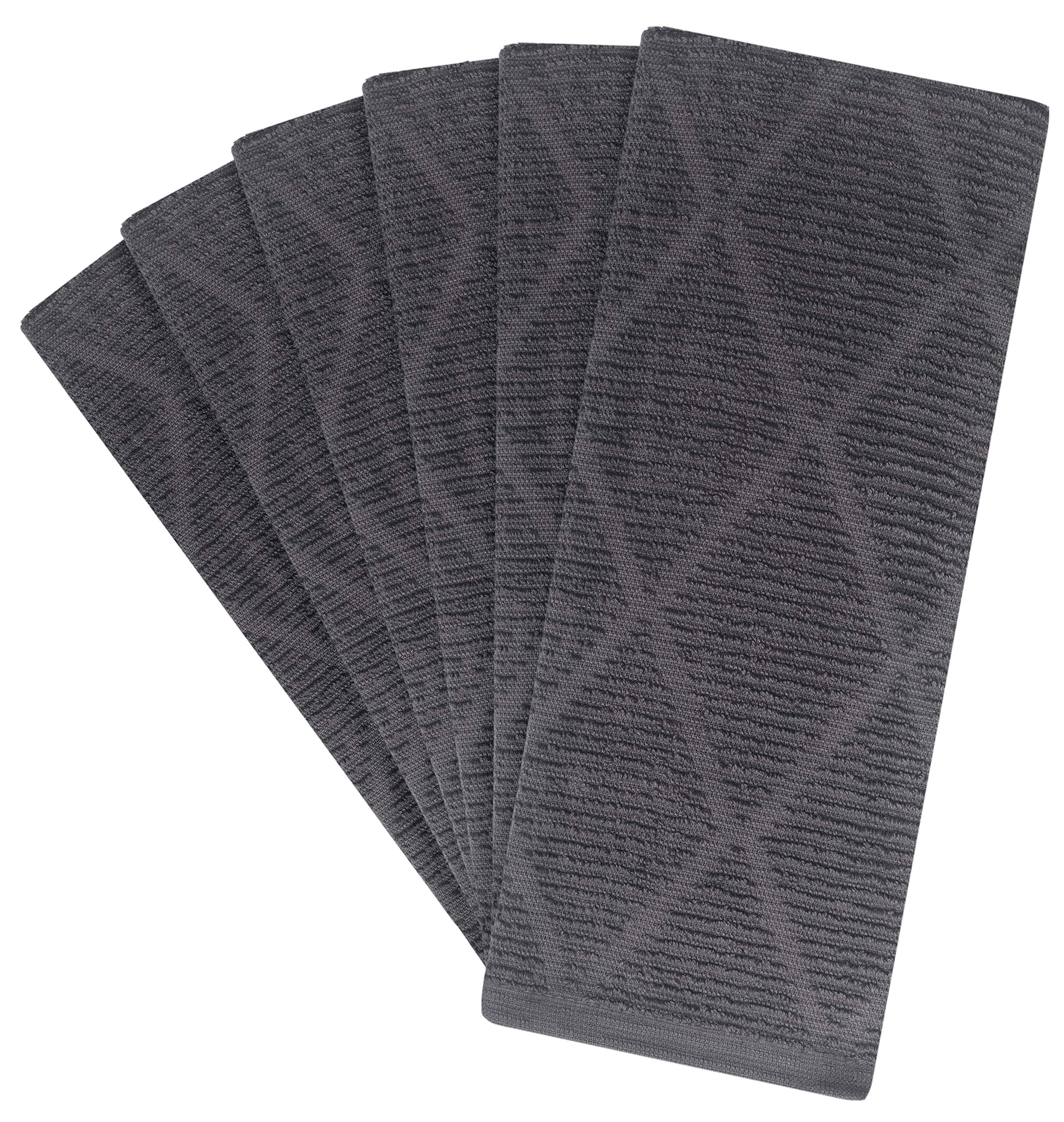 Premium Cotton Kitchen Towels Set (6 Pack, 16