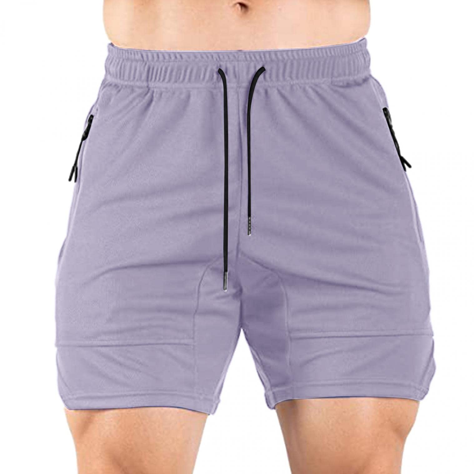 **Men's 5 Inch Workout Running Shorts - Lightweight Athletic Gym Shorts for Training, Jogging & Fitness - Breathable Quick-Dry Solid Short Pants for Men** (Perfect for Gym, Running, Basketball & Casual Wear)