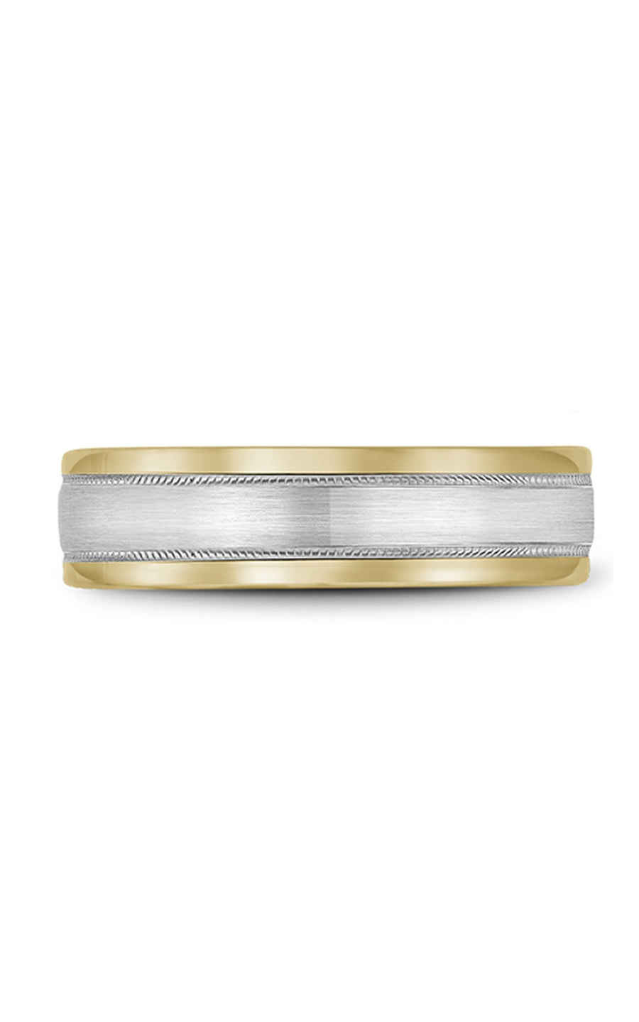 Bleu Royale Men's Wedding Band RYL 038WY6 - 14K White Gold Classic Ring for Grooms & Engagement - Perfect for Weddings, Anniversaries & Special Occasions