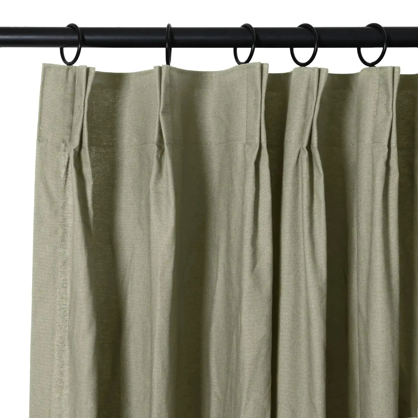 100% Cotton Drapery Pleated Curtains for Living Room & Bedroom - Andy Home Decor Blackout Window Treatments for Thermal Insulation & Light Blocking