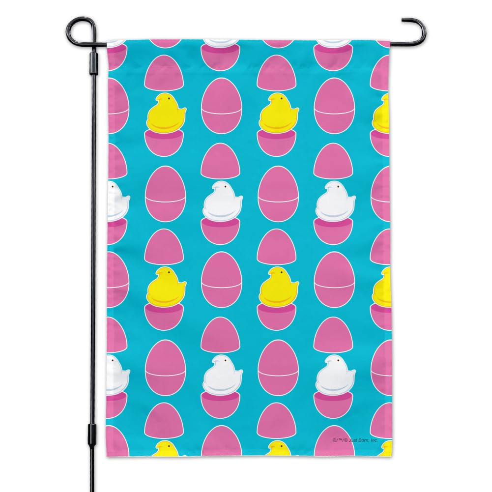 Peeps Easter Eggs Garden Flag for Spring Yard Decor