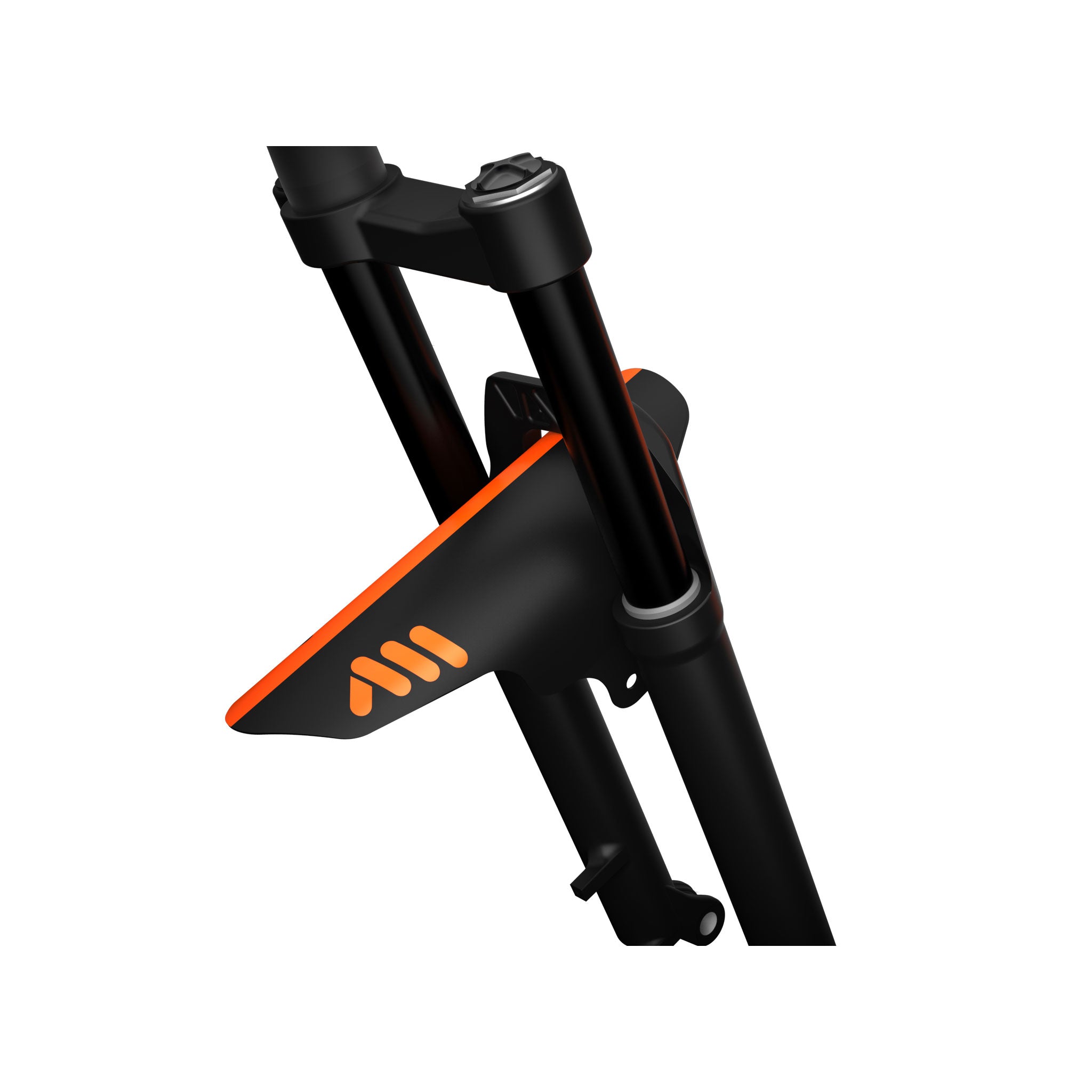All Mountain Style Mud Guard - Orange/Black NLA | Durable Bike Fender for Mountain & Trail Riding | Perfect for Wet & Muddy Conditions