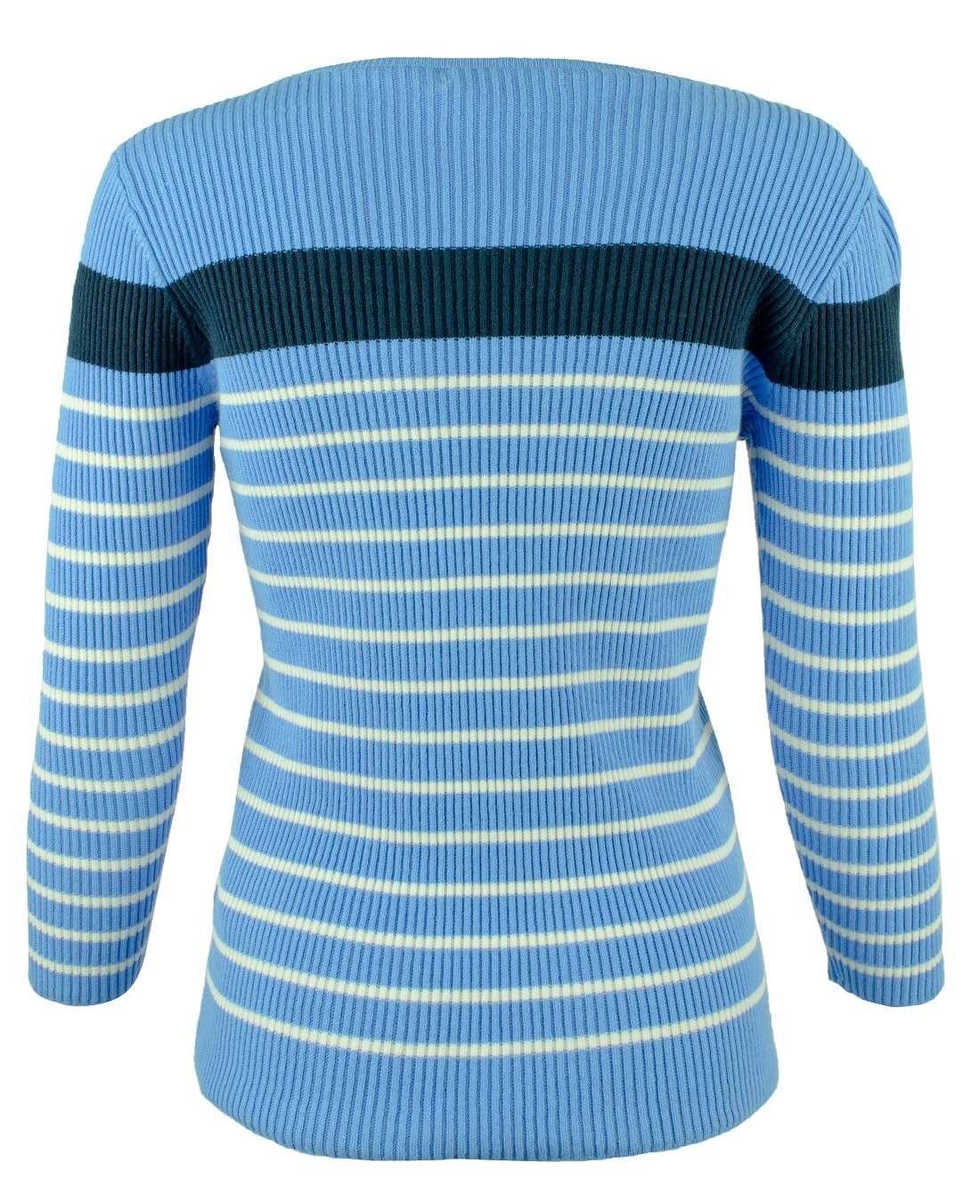 Plus Size Women's Cotton-Blend Boatneck Sweater - Soft & Comfortable Pullover for Casual Wear (EB-2X) | Perfect for Office, Date Night & Fall Layering