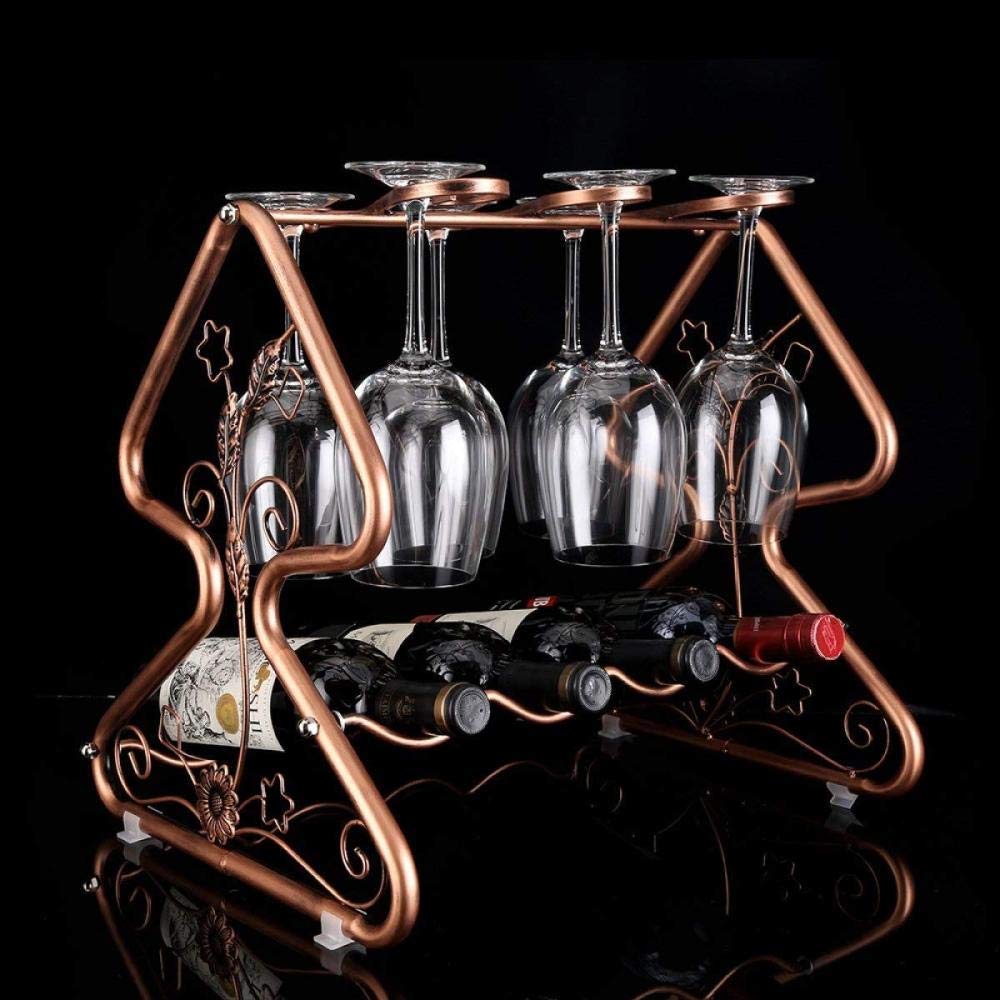 Sturdy Metal Wine Holder & Free Standing Wine Storage Rack - Elegant Wine Rack Display for Home Bar, Kitchen, or Dining Room | Perfect Christmas Tree Wine Rack Decoration & Creative Wine Glass Organizer for Parties, Gifts & Holiday Decor