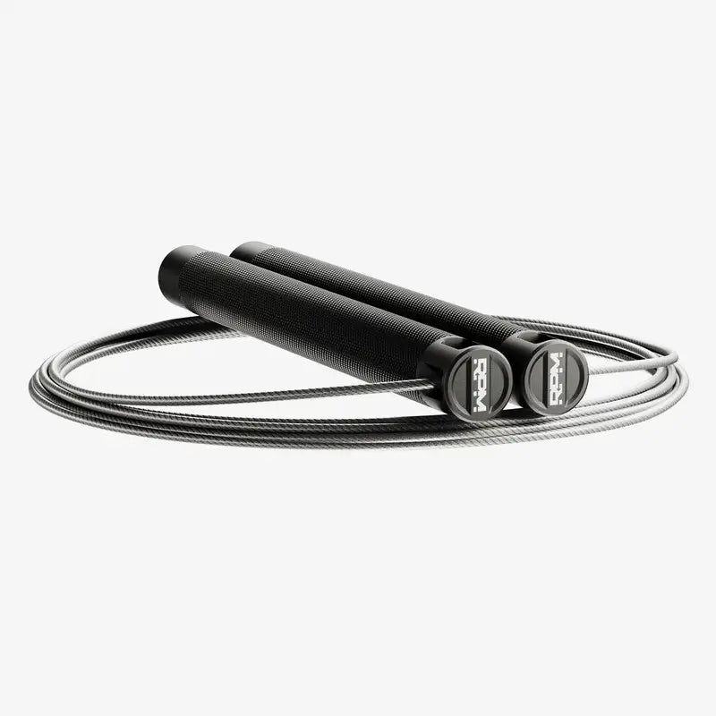 RPM Session 4 Black Jump Rope for Fitness Training, Workouts & CrossFit - Durable Speed Rope for Boxing, MMA & Home Exercise
